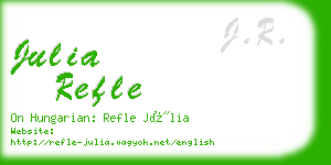 julia refle business card